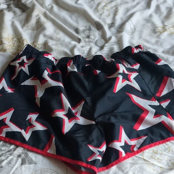 Xersion Black and Red Star Athletic Shorts - Picture 5 of 6